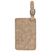 Burlap Luggage Tag SBL337