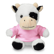 7" Plush Cow With T-Shirt