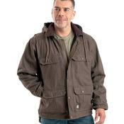 Men's Heartland Washed Duck Zip-Off Hooded Coat