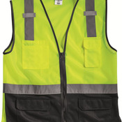 Black Bottom Mesh Class 2 Vest