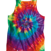 Multi-Color Spiral Tie-Dyed Tank Top