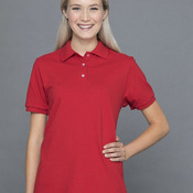 Women's 100% Ring-Spun Cotton Piqué Polo