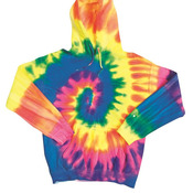 Blended Tie-Dyed Hooded Sweatshirt