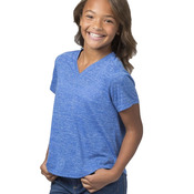 Girls' Snow Heather V-Neck T-Shirt