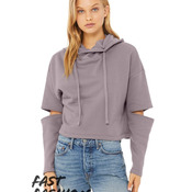 Fast Fashion Women's Cut Out Fleece Hoodie