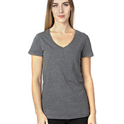 Ladies' Ultimate CVC V-Neck T-Shirt