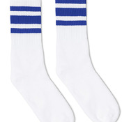 USA-Made Striped Crew Socks