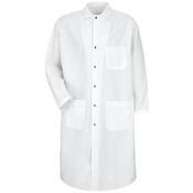 Snap-Front Spun Polyester Butcher Coat