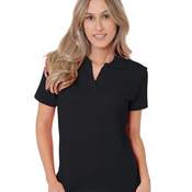 Junior's 6.2 oz., 100% Cotton V-Neck Polo