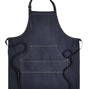 Unisex Jeans Stitch Denim Bib Apron