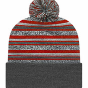 USA-Made Striped Beanie