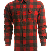 Men's Snap-Front Flannel Shirt