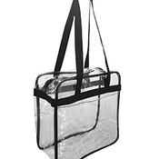 OAD Clear Tote w/ Zippered Top