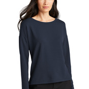 Women's Stretch Drop Shoulder Pullover