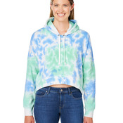 Ladies' Triblend Cropped Hooded Sweatshirt