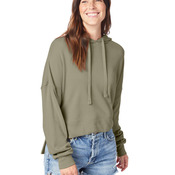 Ladies' Washed Terry Studio Hooded Sweatshirt