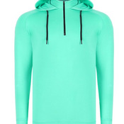 Unisex Vandyke Quarter-Zip Hooded Sweatshirt