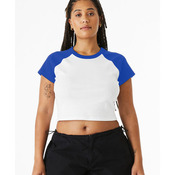 Ladies' Micro Ribbed Raglan Baby Tee