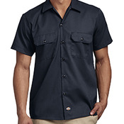 Men's Short Sleeve Slim Fit Flex Twill Work Shirt