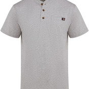 Heavyweight Traditional Short Sleeve Henley - Tall Sizes