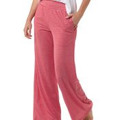 Ladies' Evelyn Stripe Wide Leg Pant