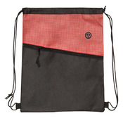 Tonal Heathered Non-Woven Drawstring Backpack